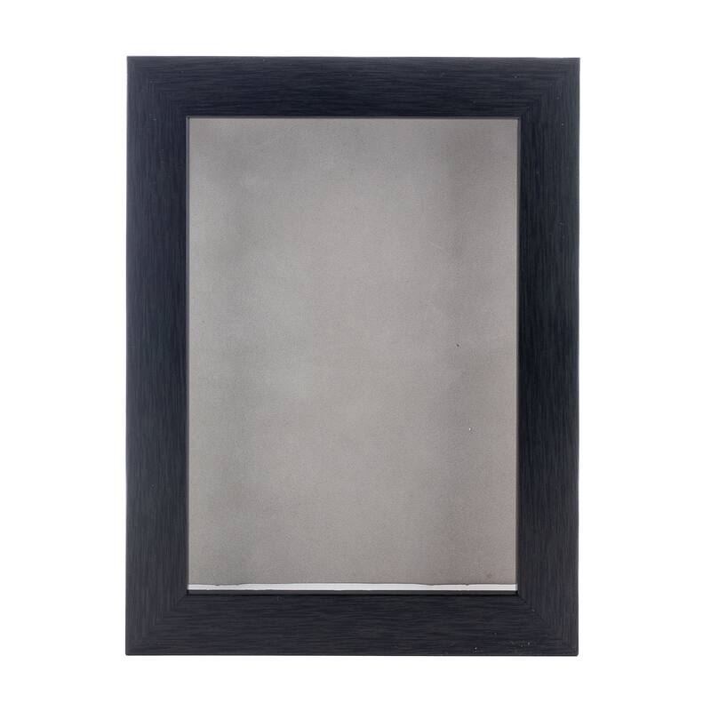 11x17 Charcoal Shadowbox Frame Interior Size 11x17 by 7/8" Deep Light Grey AcidFree Suede
